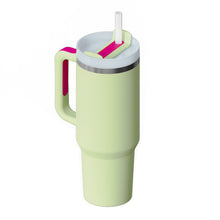 Load image into Gallery viewer, 40 Oz Tumbler With Handle Straw Insulated, Stainless Steel Spill Proof Vacuum Coffee Cup Tumbler With Lid Tapered Mug Gifts For Valentine Lover Suitable For Car Gym Office Travel
