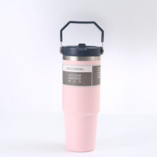 Load image into Gallery viewer, Portable Car Cup Stainless Steel Cup Travel Sports Water Bottle
