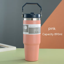 Load image into Gallery viewer, Portable Car Cup Stainless Steel Cup Travel Sports Water Bottle
