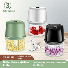 Load image into Gallery viewer, USB Rechargeable Electric Garlic Press Portable Wireless Food Chopper
