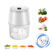 Load image into Gallery viewer, USB Rechargeable Electric Garlic Press Portable Wireless Food Chopper
