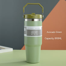 Load image into Gallery viewer, Portable Car Cup Stainless Steel Cup Travel Sports Water Bottle
