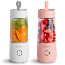 Load image into Gallery viewer, USB Rechargeable Mixer Smoothie Slushy Cup Juice Blender Bottle
