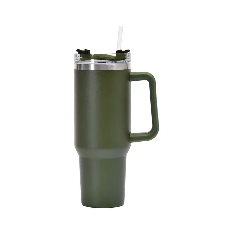 Coffee Insulation Cup With Handle Portable Car Stainless Steel Water Bottle