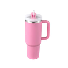 Load image into Gallery viewer, 40 Oz Tumbler With Handle Straw Insulated, Stainless Steel Spill Proof Vacuum Coffee Cup Tumbler With Lid Tapered Mug Gifts For Valentine Lover Suitable For Car Gym Office Travel
