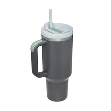 Load image into Gallery viewer, 40 Oz Tumbler With Handle Straw Insulated, Stainless Steel Spill Proof Vacuum Coffee Cup Tumbler With Lid Tapered Mug Gifts For Valentine Lover Suitable For Car Gym Office Travel
