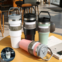 Load image into Gallery viewer, Portable Car Cup Stainless Steel Cup Travel Sports Water Bottle
