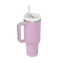 Load image into Gallery viewer, 40 Oz Tumbler With Handle Straw Insulated, Stainless Steel Spill Proof Vacuum Coffee Cup Tumbler With Lid Tapered Mug Gifts For Valentine Lover Suitable For Car Gym Office Travel
