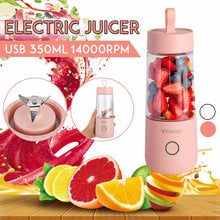 Load image into Gallery viewer, USB Rechargeable Mixer Smoothie Slushy Cup Juice Blender Bottle
