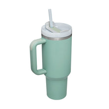 Load image into Gallery viewer, 40 Oz Tumbler With Handle Straw Insulated, Stainless Steel Spill Proof Vacuum Coffee Cup Tumbler With Lid Tapered Mug Gifts For Valentine Lover Suitable For Car Gym Office Travel
