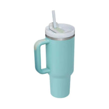Load image into Gallery viewer, 40 Oz Tumbler With Handle Straw Insulated, Stainless Steel Spill Proof Vacuum Coffee Cup Tumbler With Lid Tapered Mug Gifts For Valentine Lover Suitable For Car Gym Office Travel

