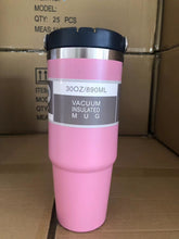 Load image into Gallery viewer, Portable Car Cup Stainless Steel Cup Travel Sports Water Bottle
