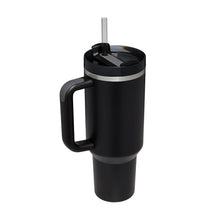 Load image into Gallery viewer, 40 Oz Tumbler With Handle Straw Insulated, Stainless Steel Spill Proof Vacuum Coffee Cup Tumbler With Lid Tapered Mug Gifts For Valentine Lover Suitable For Car Gym Office Travel
